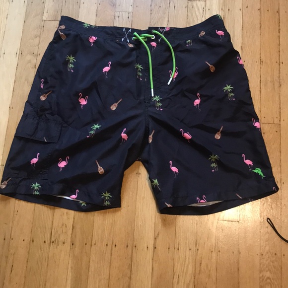 Tommy Bahama Other - Black Tommy Bahama tropical swim shorts, XL